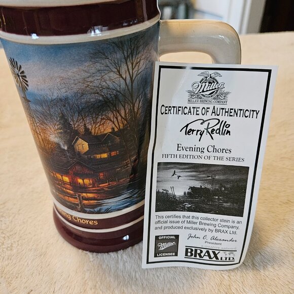 Miller Collector Stein Series - Evening Chores - Terry Redlin - Limited Edition - Picture 8 of 8